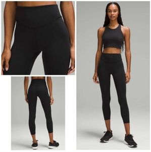 NWT 🍋 LULULEMON 🍋 WUNDER UNDER 25"  black Size 8